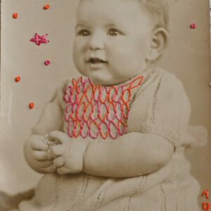 Broderie sur photo : fils & souvenirs